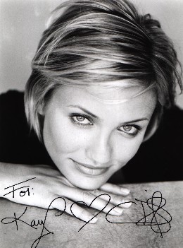 Autogrammkarte Cameron Diaz